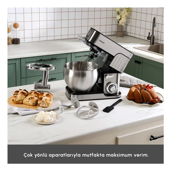 Karaca Inoxchef Pro 1300 W 7 Lt Stand Mikser - Görsel 3