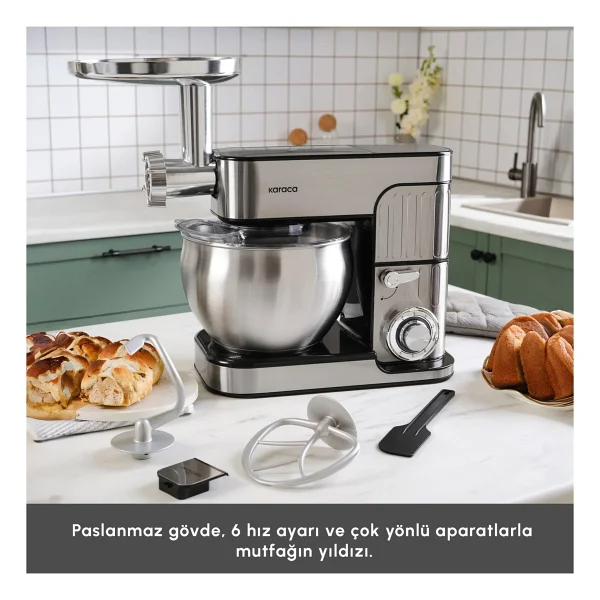 Karaca Inoxchef Pro 1300 W 7 Lt Stand Mikser - Görsel 5