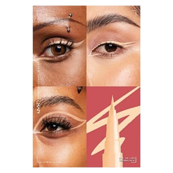 Nyx Professional Makeup Epic Ink Liner Waterproof Marshmallow Eyeliner - Görsel 3