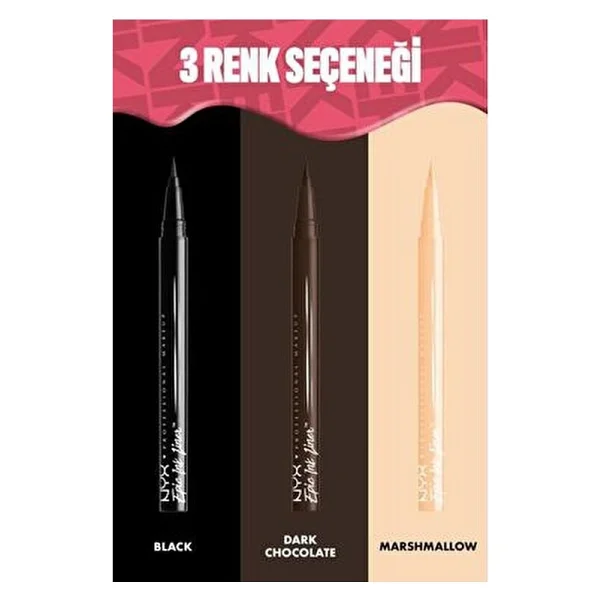 Nyx Professional Makeup Epic Ink Liner Waterproof Marshmallow Eyeliner - Görsel 6
