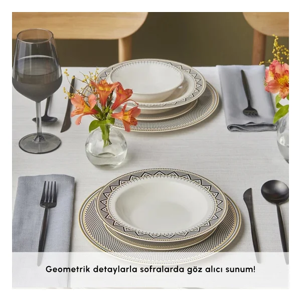 Karaca Globe 24 Parça 6 Kişilik Yemek Takımı - Görsel 6
