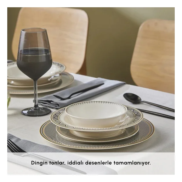 Karaca Globe 24 Parça 6 Kişilik Yemek Takımı - Görsel 9