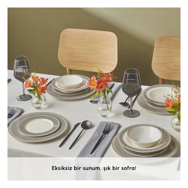 Karaca Globe 24 Parça 6 Kişilik Yemek Takımı - Görsel 10