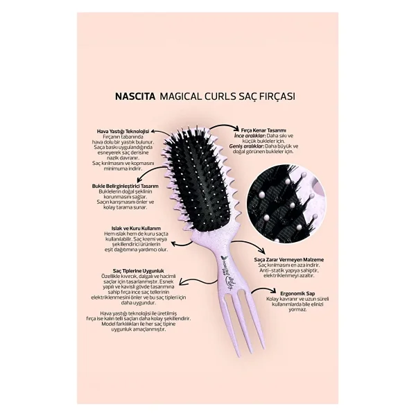 Nascita Magical Curl Saç Fırçası 53 - Görsel 4