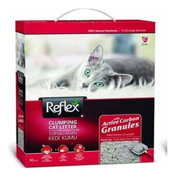 Reflex Aktif Karbon Granüllü 10 Lt Topaklanan Kedi Kumu - Görsel 2