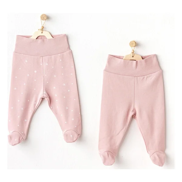 Andywawa Puppy Gazelle 2'li Bebek Pantolonu Ac25049 - 0 - 3 Ay - Pembe - Görsel 2