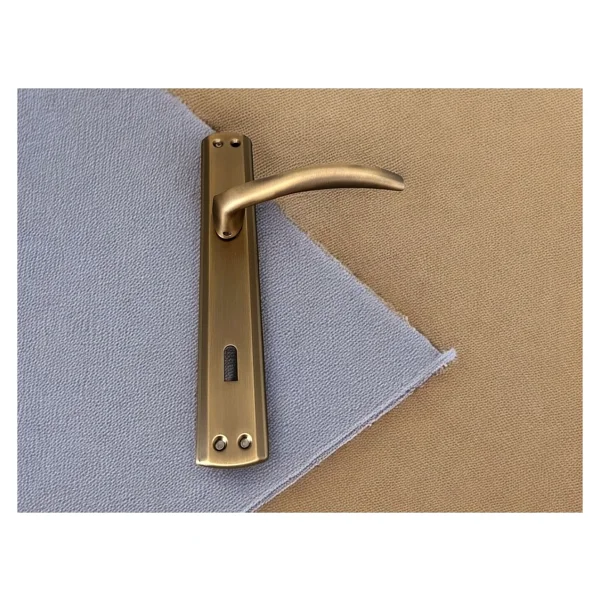 Trim Mat Antik Sarı Aynalı Oda Kapı Kolu 1 Takım Şık Ve Dayanıklı - Görsel 6