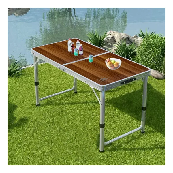 Pratik 120x60 Cm Alüminyum Katlanır Kamp Masası - Görsel 8