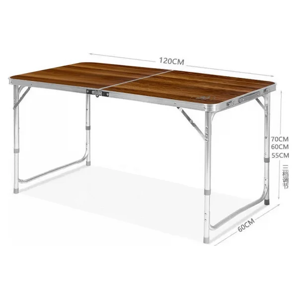 Pratik 120x60 Cm Alüminyum Katlanır Kamp Masası - Görsel 5