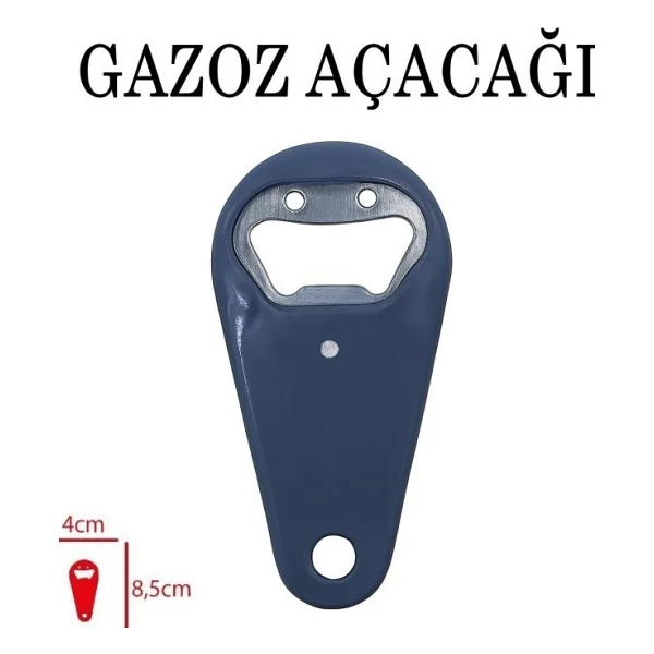 Plastik Saplı Gülen Yüz Mıknatıslı Şişe Gazoz Soda Açacağı Açacak - Görsel 2