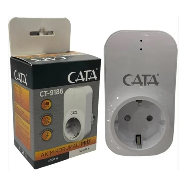Cata Ct-9186 918 Joule Kablosuz Akım Korumalı Priz - Görsel 3