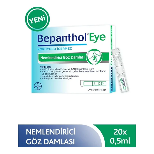 Bepanthol Eye Göz Damlası 0,5 Ml 20 Flakon 2 Adet - Görsel 7