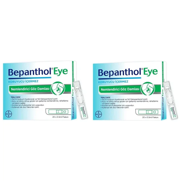 Bepanthol Eye Göz Damlası 0,5 Ml 20 Flakon 2 Adet - Görsel 2
