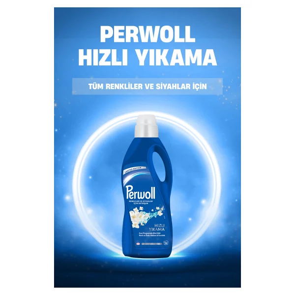 Perwoll Hızlı Yıkama Renkliler Ve Siyahlar İçin Sıvı Deterjan 36 Yıkama 2 Lt - Görsel 3