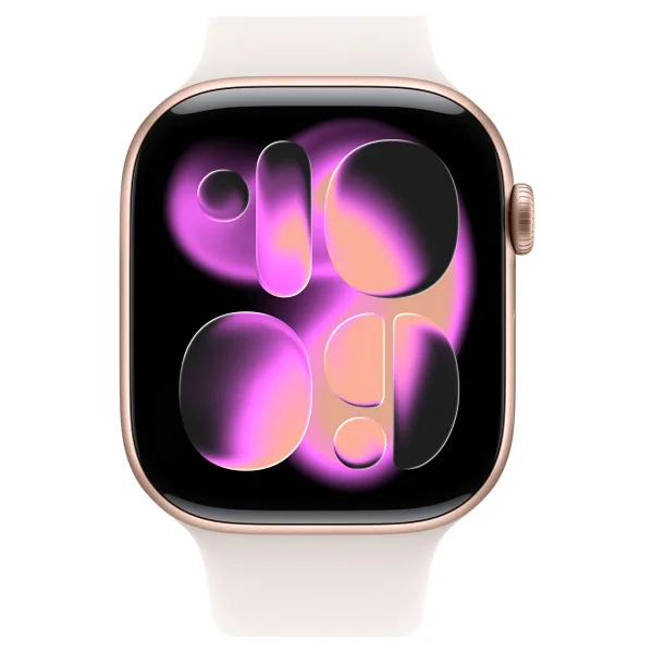 Apple Watch Series 11 GPS + Cellular 46mm Roze Altın Rengi Alüminyum Kasa Ve Bulut Pembesi Spor Kordon Akıllı Saat - Görsel 4
