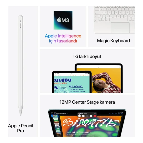 iPad Air M3 Wi-Fi + Cellular 256 GB 11" Tablet - Görsel 4