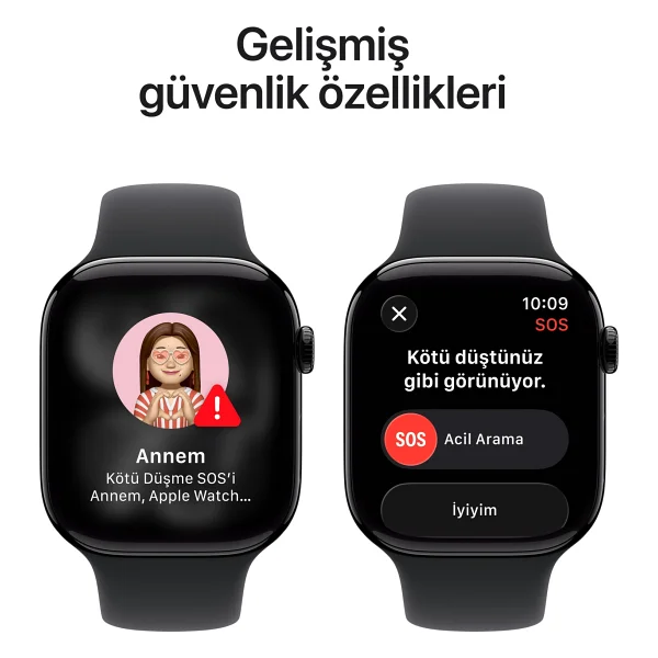 Apple Watch Series 11 GPS + Cellular 46mm Alüminyum Kasa Ve Spor Kordon Akıllı Saat - Görsel 6