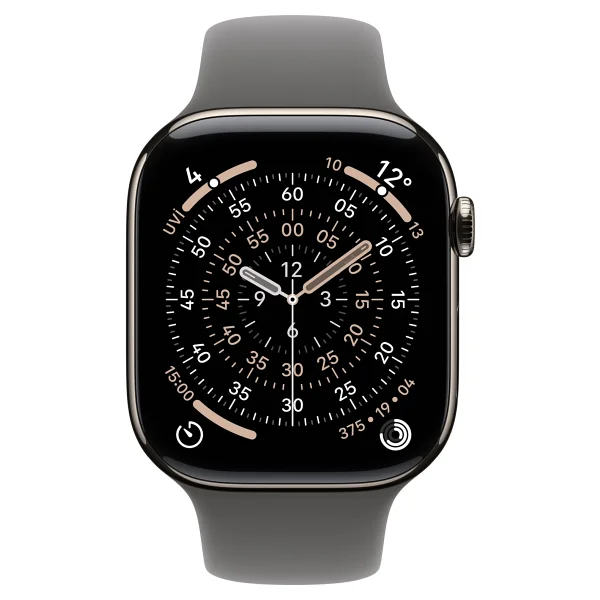 Apple Watch Series 11 GPS + Cellular 46mm Natürel Titanyum Kasa Ve Taş Grisi Spor Kordon Akıllı Saat - Görsel 4