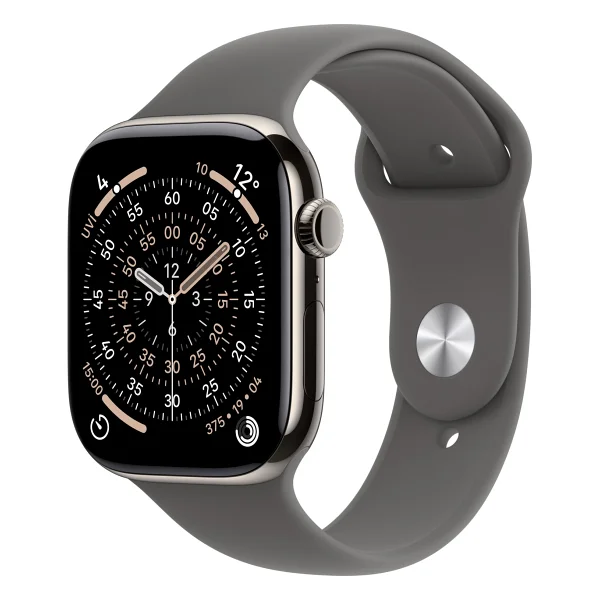 Apple Watch Series 11 GPS + Cellular 46mm Natürel Titanyum Kasa Ve Taş Grisi Spor Kordon Akıllı Saat - Görsel 3