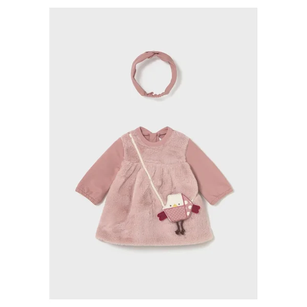 Mayoral Newborn Kız Bebek Elbise - 0 - 1 Ay - Pembe - Görsel 3