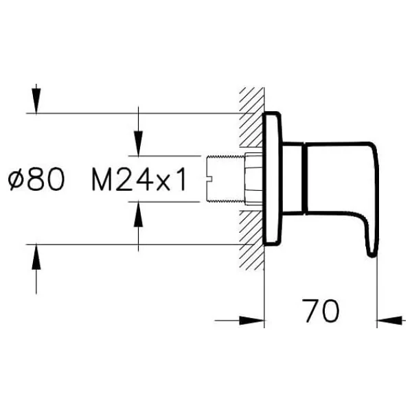 Artema A42730 Root Round Krom Ankastre Stop Valf - Görsel 2