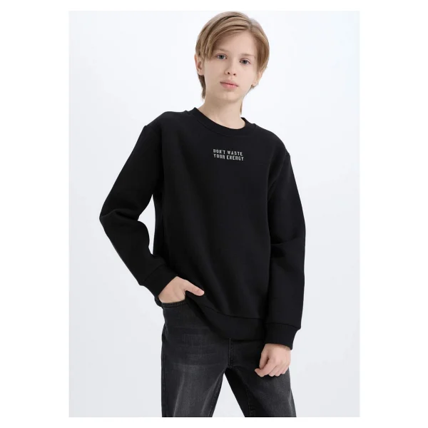 Defacto Erkek Çocuk Bisiklet Yaka Sırt Baskılı Sweatshirt D3035a824wn - Görsel 9