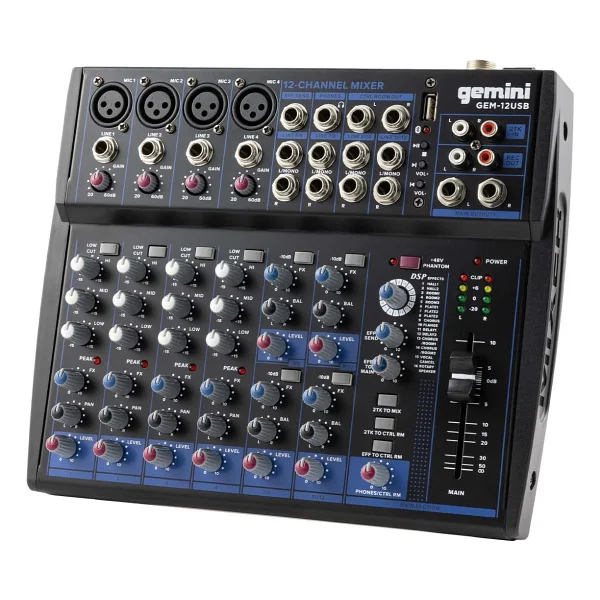 Gemini Gem-12usb 12 Kanal Mikser - Görsel 5