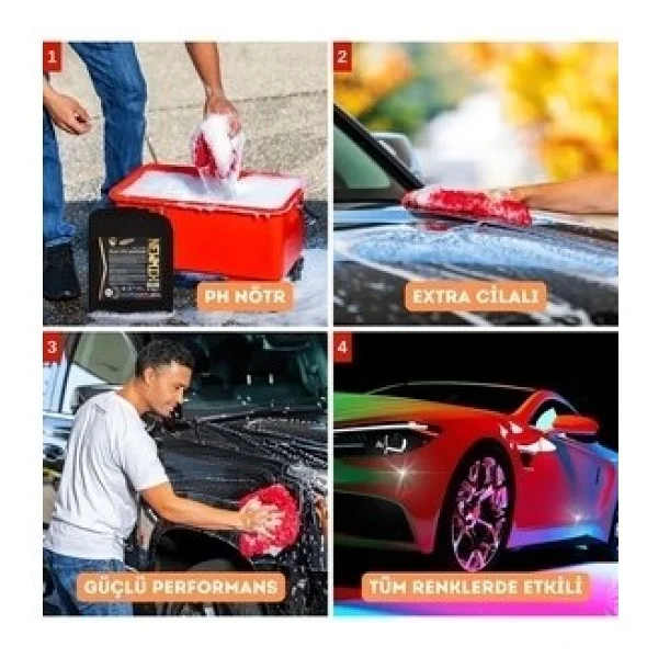 Newmix Gold Serisi Cilalı 5 lt Oto Şampuan - Görsel 5