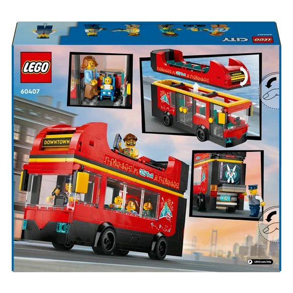 Lego 60407 City Kırmızı İki Katlı Gezi Otobüsü - Görsel 5