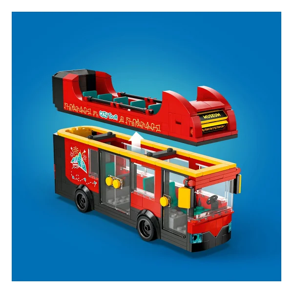 Lego 60407 City Kırmızı İki Katlı Gezi Otobüsü - Görsel 7