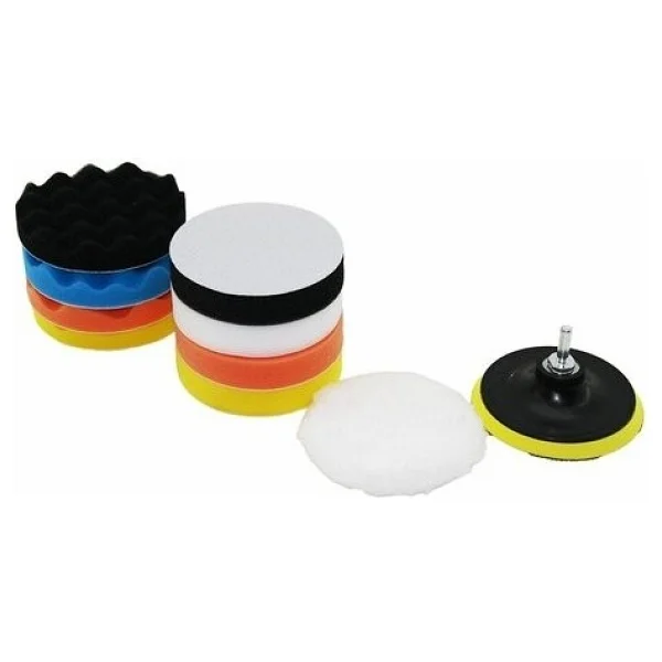 Sgs Sgs391 Pasta Cila Polisaj Süngeri Seti 115mm Matkap Uyumlu Parlatma Pedi Seti 11 Parça - Görsel 2