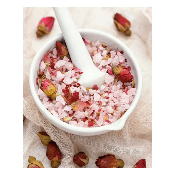 Doğal Gül Aromalı Banyo Tuzu 500gr Ayak Bakım Tuzu Rahatlatıcı & Yenileyici - 500 Gr - Görsel 3