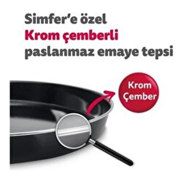 Simfer 4503 45 lt Inox Midi Fırın - Görsel 4