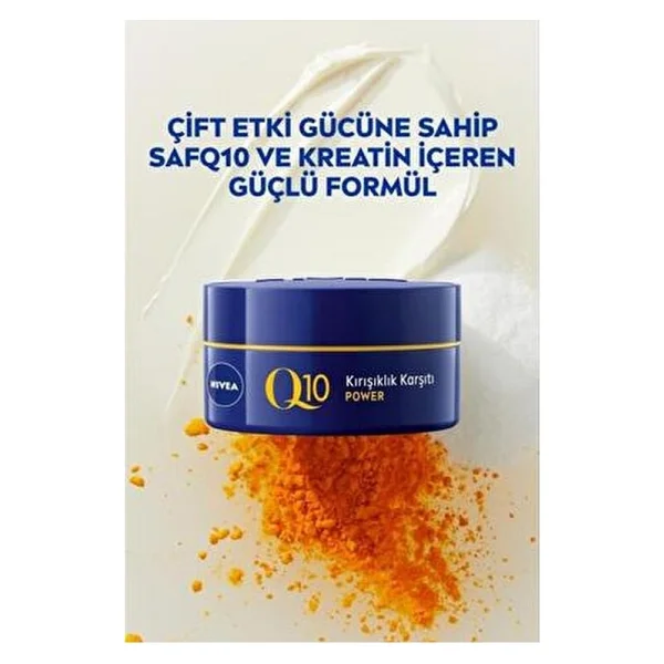 Nivea Q10 Power Kırışıklık Karşıtı + Sıkılaştırıcı 50 Ml Gece Kremi - Görsel 3