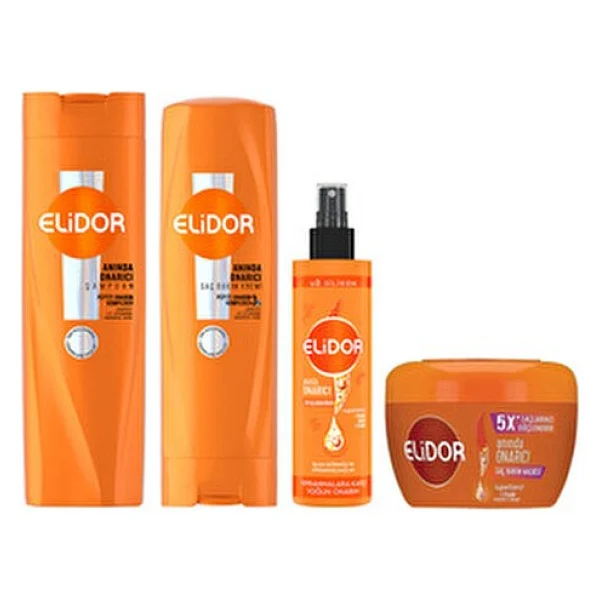 Elidor Anında Onarıcı Saç Bakım Seti Keratinli Besleyici Formül 400 Ml Saç Bakımı İçin - Görsel 2
