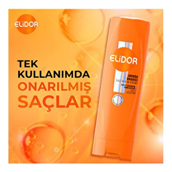 Elidor Anında Onarıcı Saç Bakım Seti Keratinli Besleyici Formül 400 Ml Saç Bakımı İçin - Görsel 6