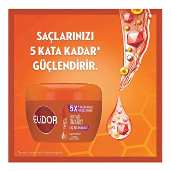 Elidor Anında Onarıcı Saç Bakım Seti Keratinli Besleyici Formül 400 Ml Saç Bakımı İçin - Görsel 8