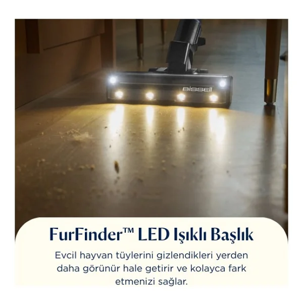 Bissell Furguard Pro 4094n Şarjlı Dikey Süpürge - Görsel 7