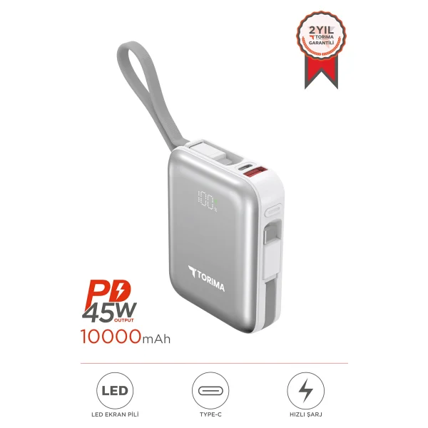 Torima TRM-1018 10000 mAh Hızlı Şarj Powerbank