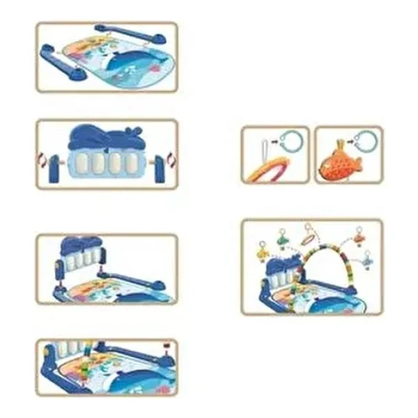 Babycim Piyanolu Oyun Halısı 9 Mm Kalınlık 75x60 Cm Renkli Tasarım Ebeveynler İçin Pratik - Görsel 4