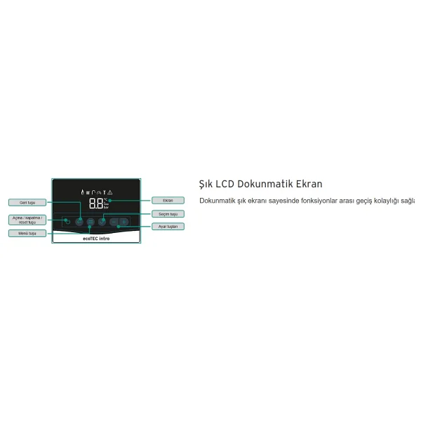 Vaillant Ecotec Intro 24/24 23 Kw Hermetik Yoğuşmalı Kombi - Görsel 3