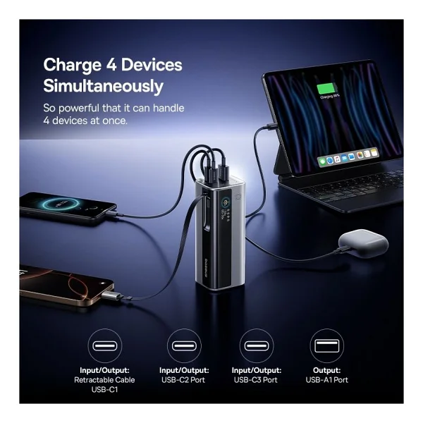Baseus Energeek Gr11 Titanyum 20000 mAh Hızlı Şarj Powerbank - Görsel 5