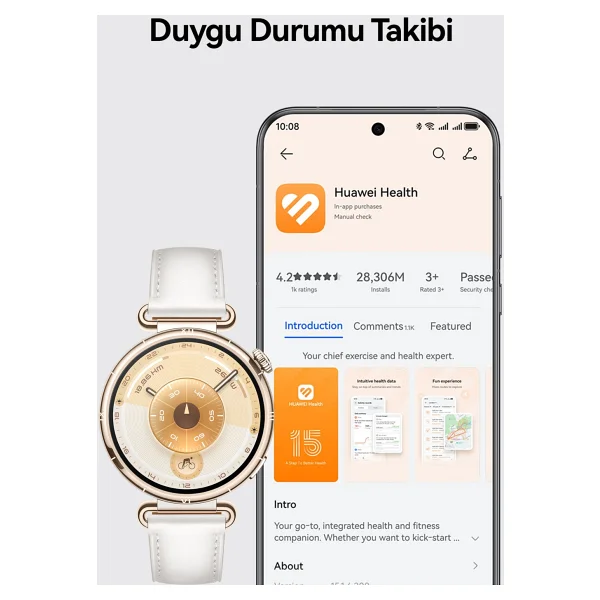 Huawei Watch Gt 6 46mm Yeşil Akıllı Saat - Görsel 8