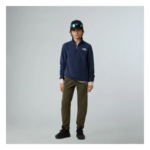 The North Face Glacier Nf0a8cvg8k21 Yarım Fermuarlı Lacivert Çocuk Polar Sweatshirt - Görsel 2