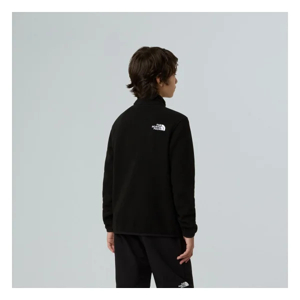 The North Face Glacier Nf0a8cvgjk31 Yarım Fermuarlı Siyah Çocuk Polar Sweatshirt - Görsel 5