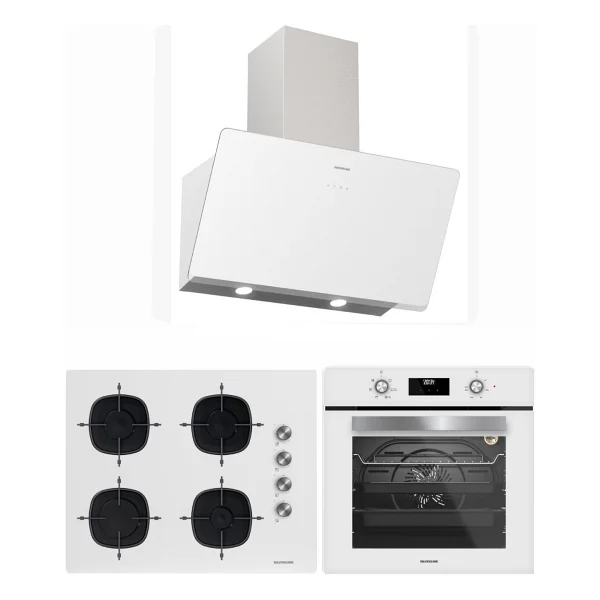 Silverline Beyaz 65 cm Ocaklı Dijital Fırınlı Ankastre Set (3457 Soho - CS5700E7W01 - BO6502W02 ) - Görsel 5