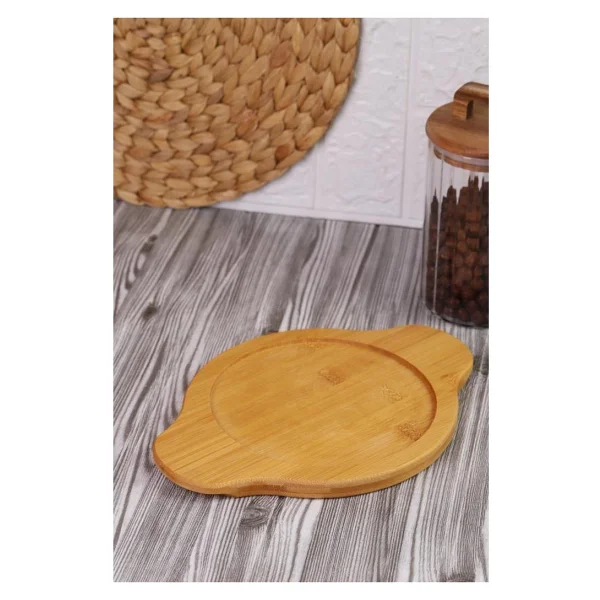 Bambum Pade - Yuvarlak Sahan 18 Cm Bambu Altlık - Görsel 6