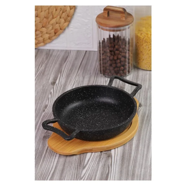 Bambum Pade - Yuvarlak Sahan 18 Cm Bambu Altlık - Görsel 2