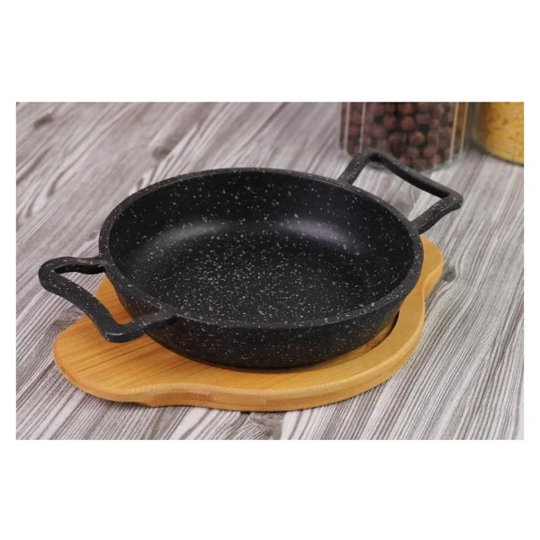 Bambum Pade - Yuvarlak Sahan 18 Cm Bambu Altlık - Görsel 5