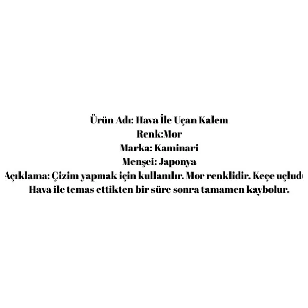 Uçan Kalem Tekstil Işaretleme Kalemi - Hava İle Uçan - Görsel 6